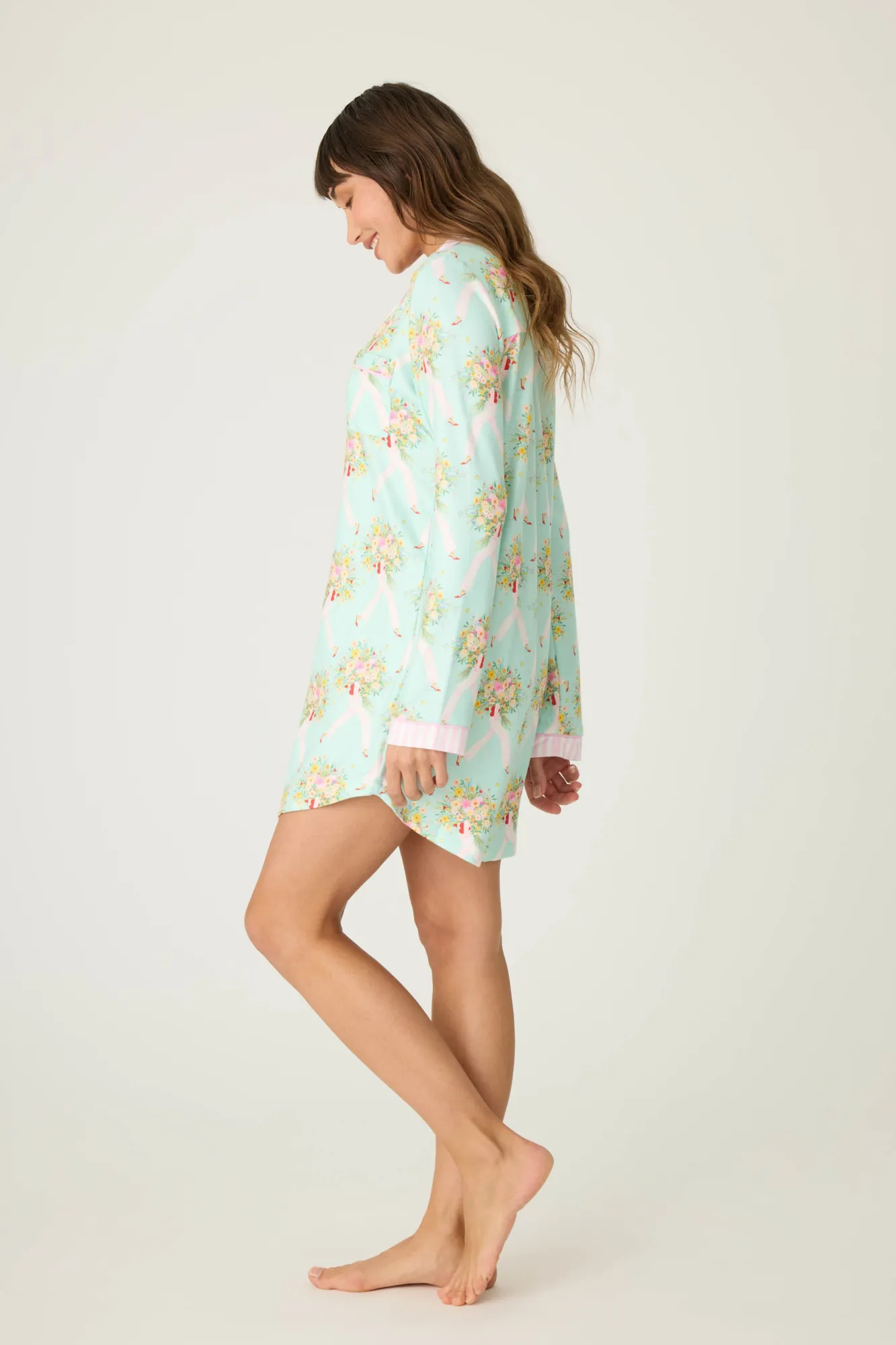 P.J. Salvage Robes & Nightshirts | Florals & Botanicals>Adrian Valencia x PJS Floral Night Shirt