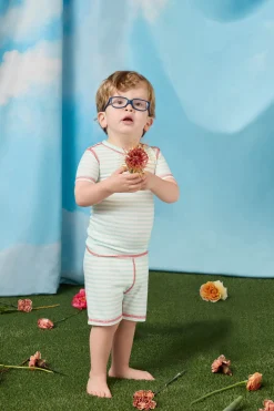 Kids P.J. Salvage Stripes | Peachy>Adrian Valencia x PJS Striped Toddler PJ Set