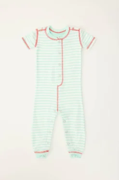 Kids P.J. Salvage Stripes | Peachy>Adrian Valencia x PJS Striped Baby Romper