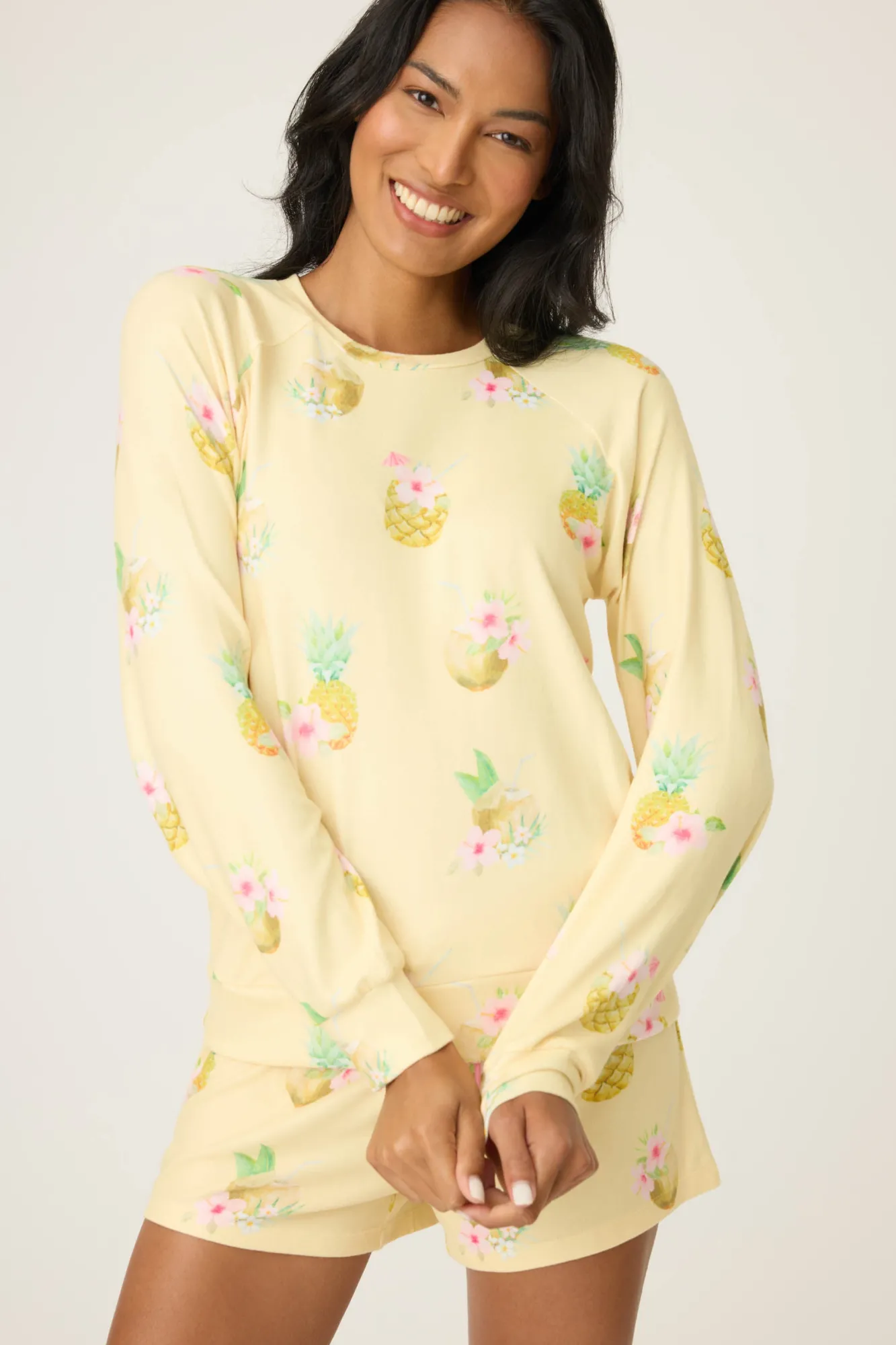 P.J. Salvage Tops | Sweets & Treats>Aloha Hour Long Sleeve Top