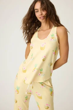 P.J. Salvage Tops | Coffee & Cocktails>Aloha Hour Tank Top