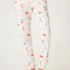 P.J. Salvage Bottoms | Peachy>American Honey Cowboy Print Banded Pants