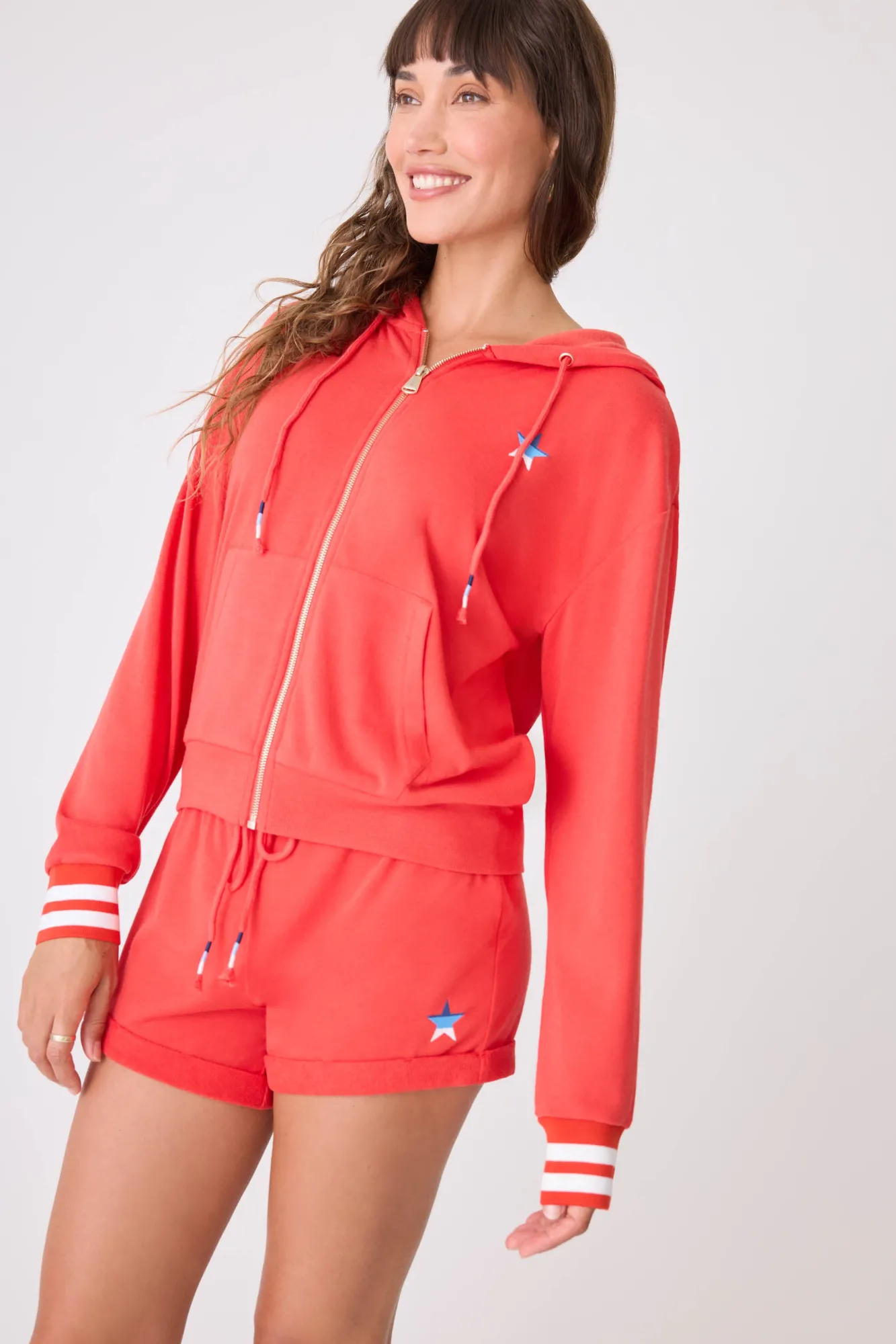 P.J. Salvage Loungewear | Loungewear>American Honey Full Zip Hoodie