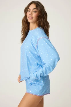 P.J. Salvage Tops | Hearts>American Honey Star Print Long Sleeve Top