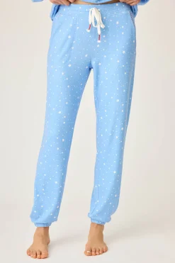 P.J. Salvage Bottoms | Hearts>American Honey Star Print Banded Pants