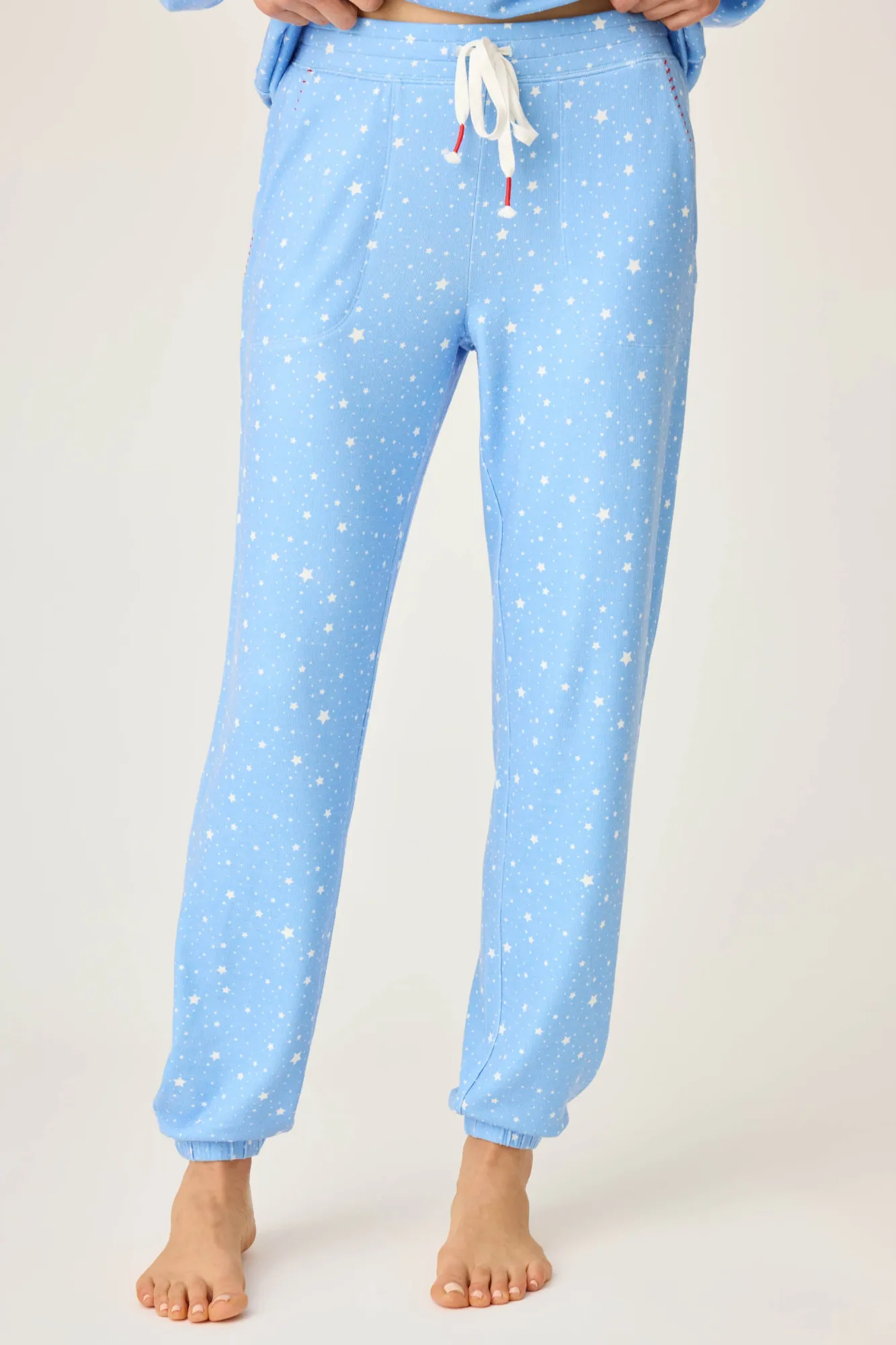 P.J. Salvage Bottoms | Hearts>American Honey Star Print Banded Pants