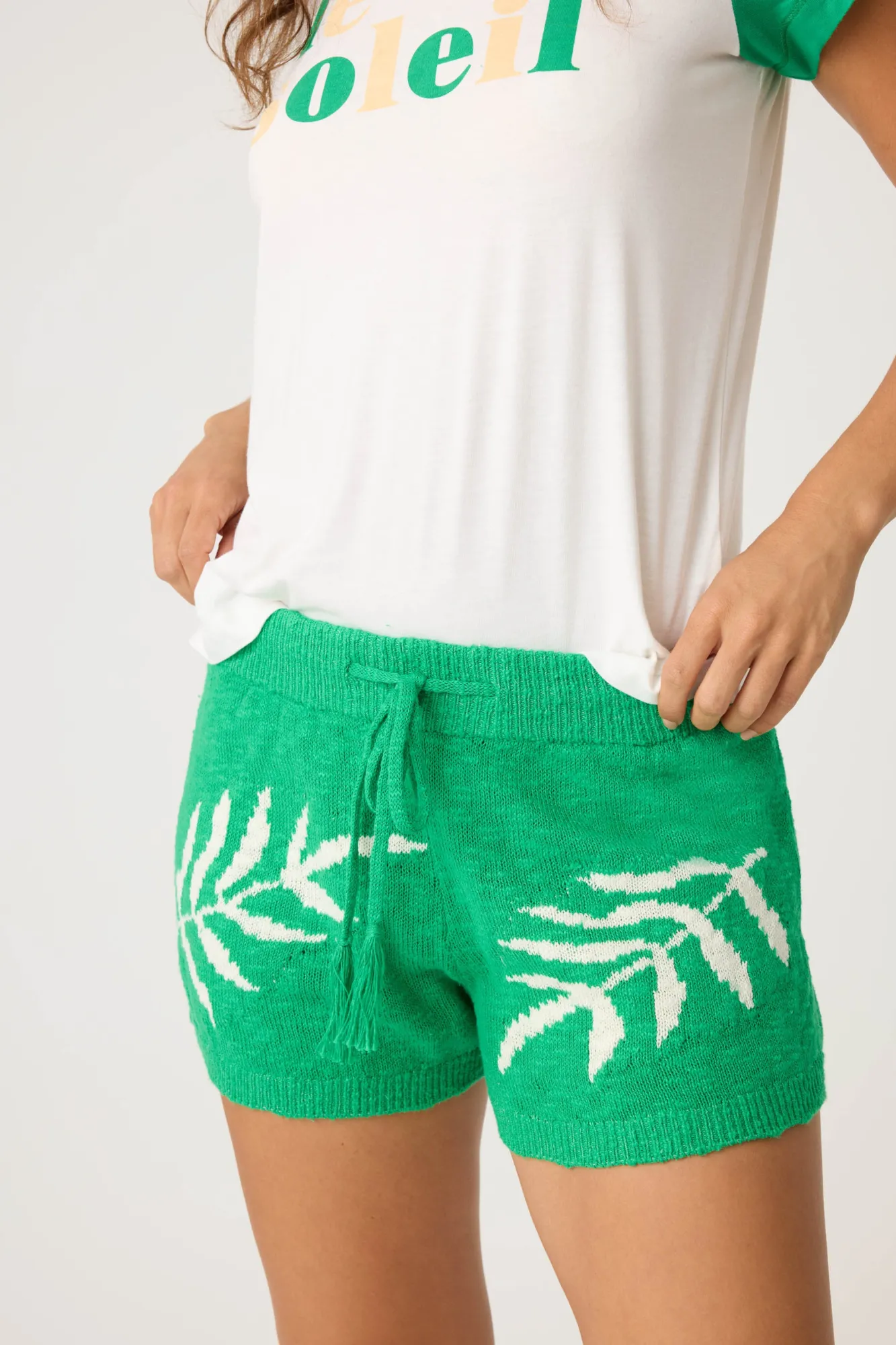 P.J. Salvage Loungewear | Loungewear>Beachcomber Leaf Print Shorts