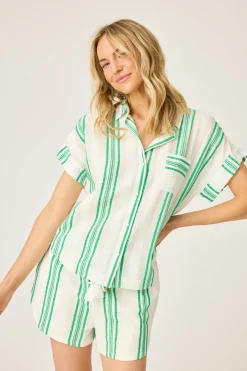 P.J. Salvage Loungewear | Loungewear>Beachcomber Short Sleeve Polo