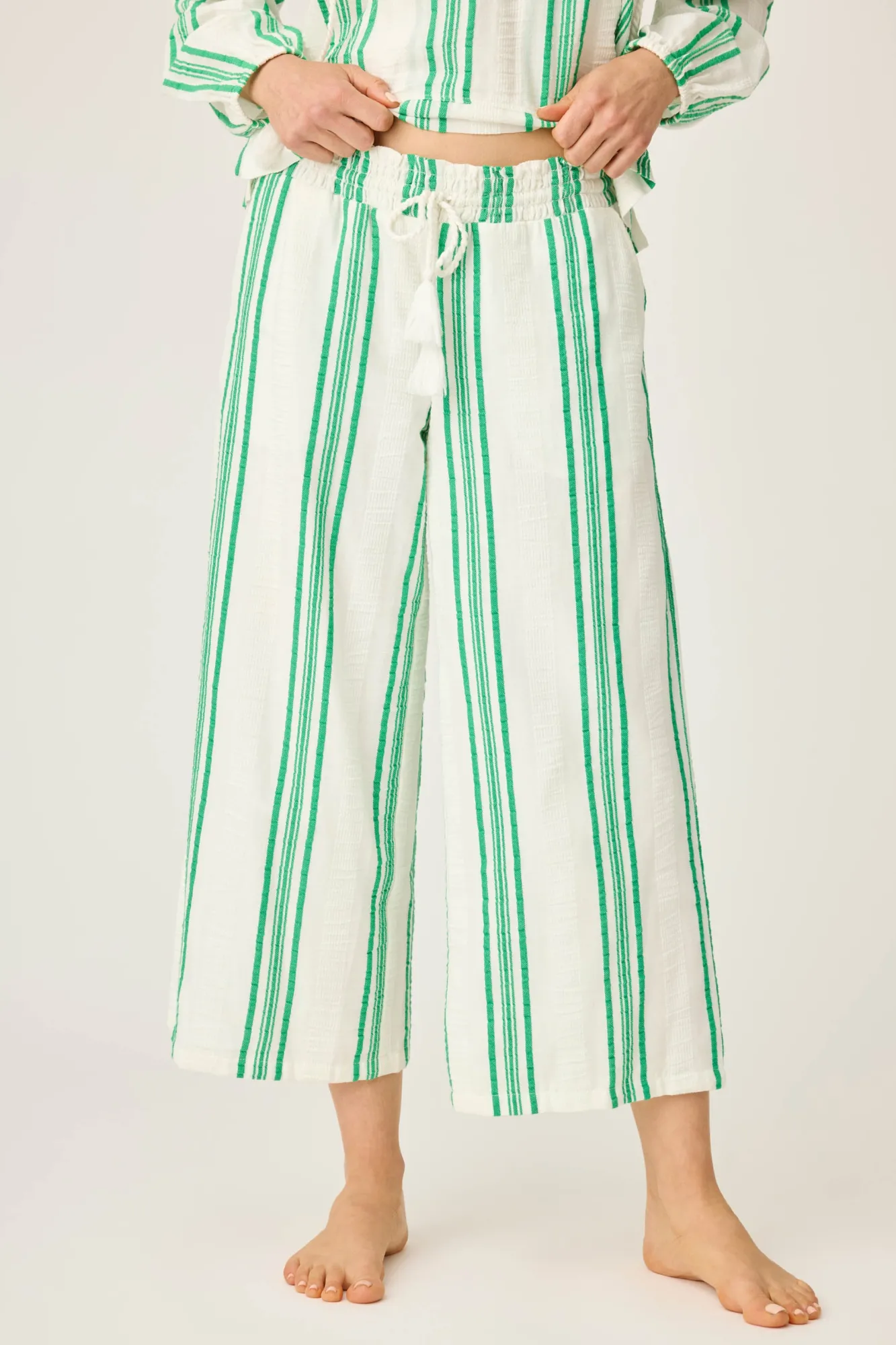 P.J. Salvage Loungewear | Loungewear>Beachcomber Wide Leg Cropped Pants