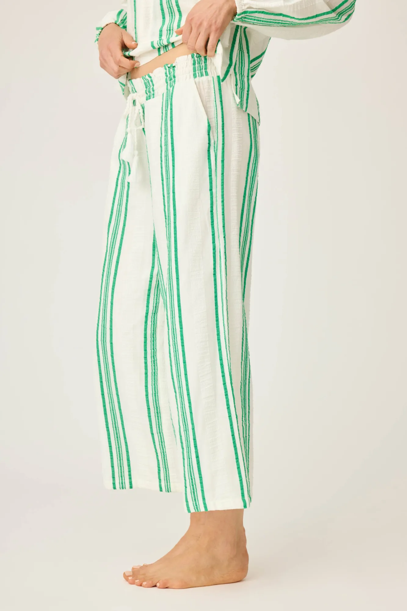P.J. Salvage Loungewear | Loungewear>Beachcomber Wide Leg Cropped Pants