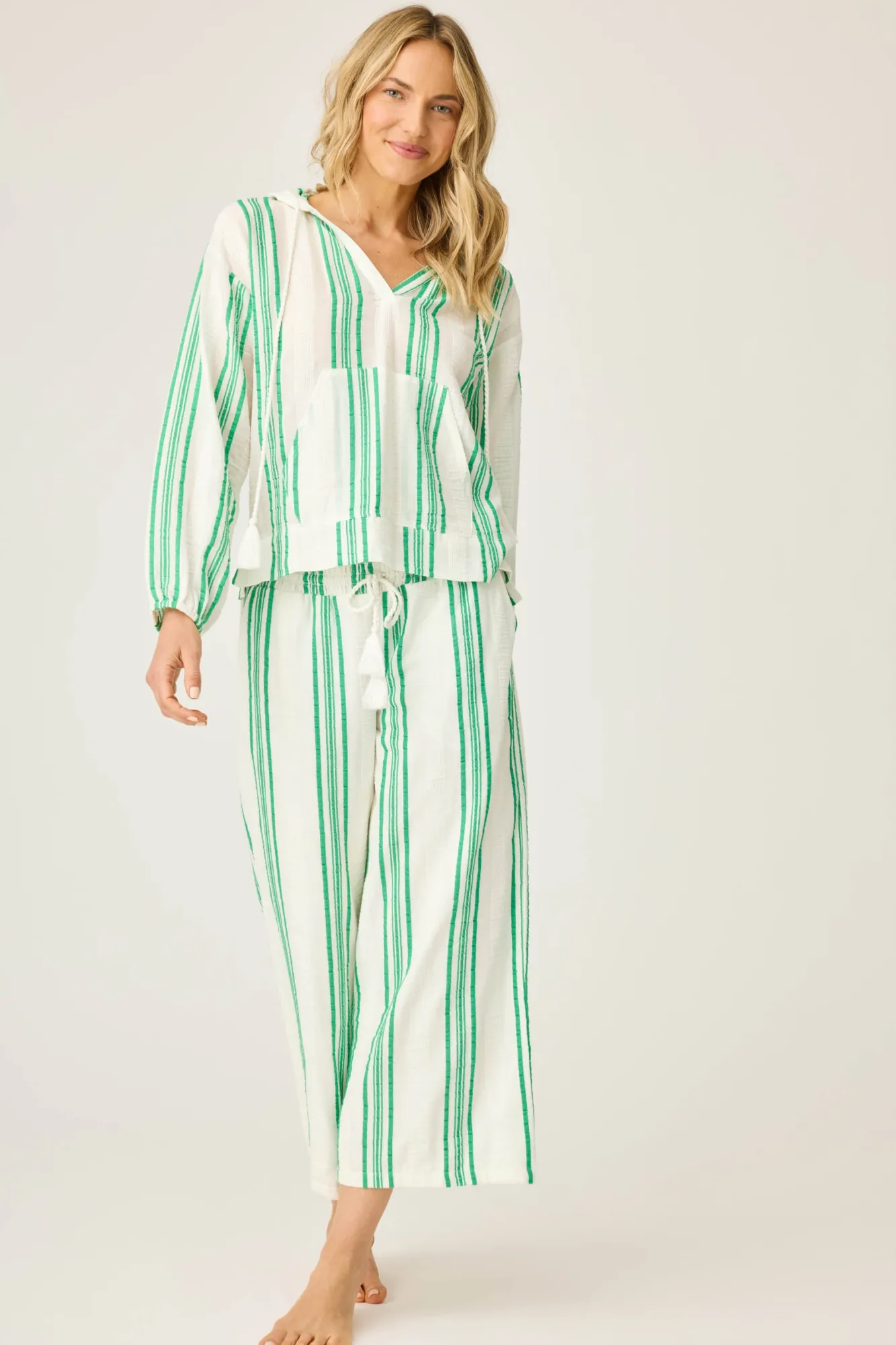 P.J. Salvage Loungewear | Loungewear>Beachcomber Wide Leg Cropped Pants
