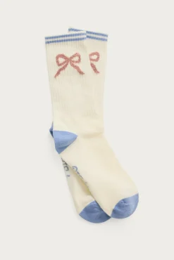 P.J. Salvage Socks | Cotton>Bow Ribbed Crew Socks