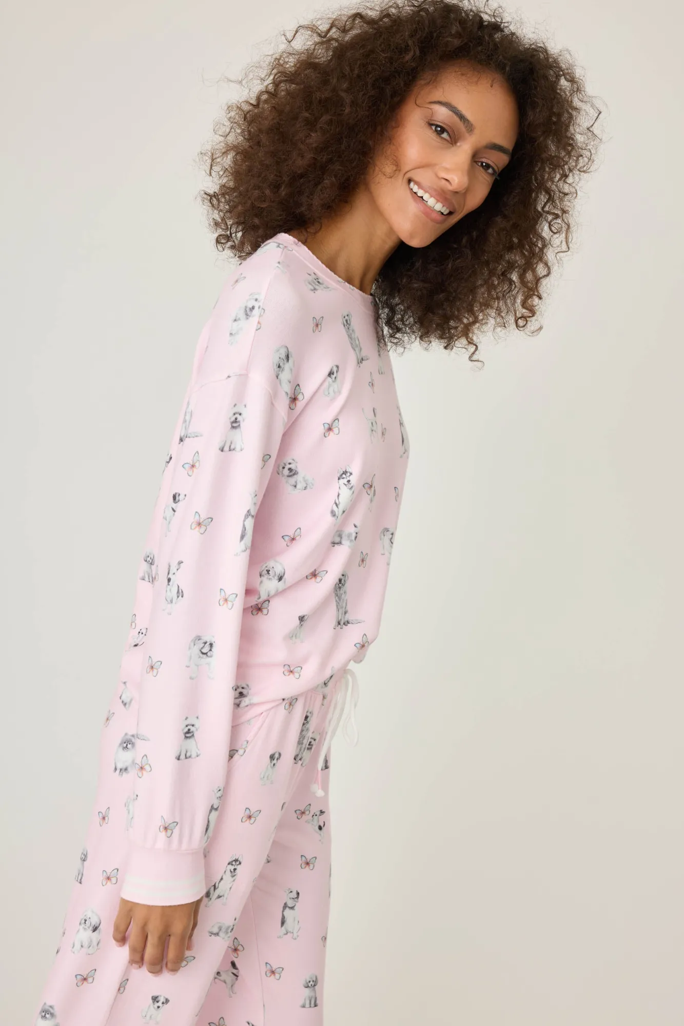 P.J. Salvage Tops | Animal Prints>Butterfly Grove Long Sleeve Top