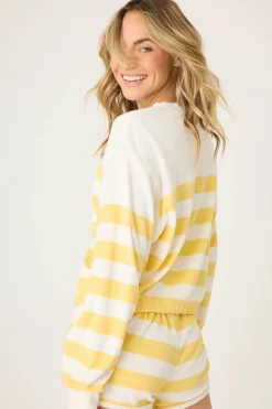 P.J. Salvage Loungewear | Loungewear>Cabana Paradise Long Sleeve "Paradise" Top