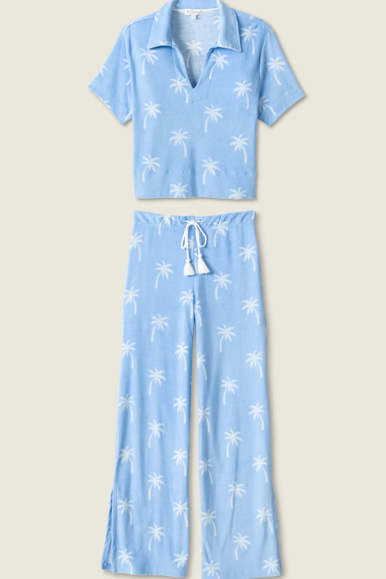 P.J. Salvage Loungewear | Loungewear>Cabana Paradise Palm Print Lounge Set