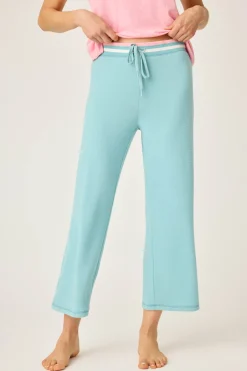 P.J. Salvage Bottoms | Peachy>Cool Breeze Solid Cropped Pant