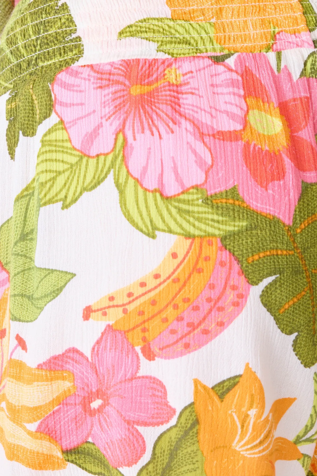 P.J. Salvage Tops | Florals & Botanicals>Copacabana Floral Short Sleeve Top