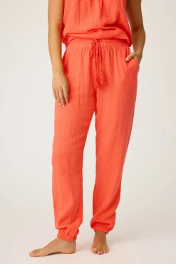 P.J. Salvage Bottoms | Cotton>Copacabana Gauze Banded Pant