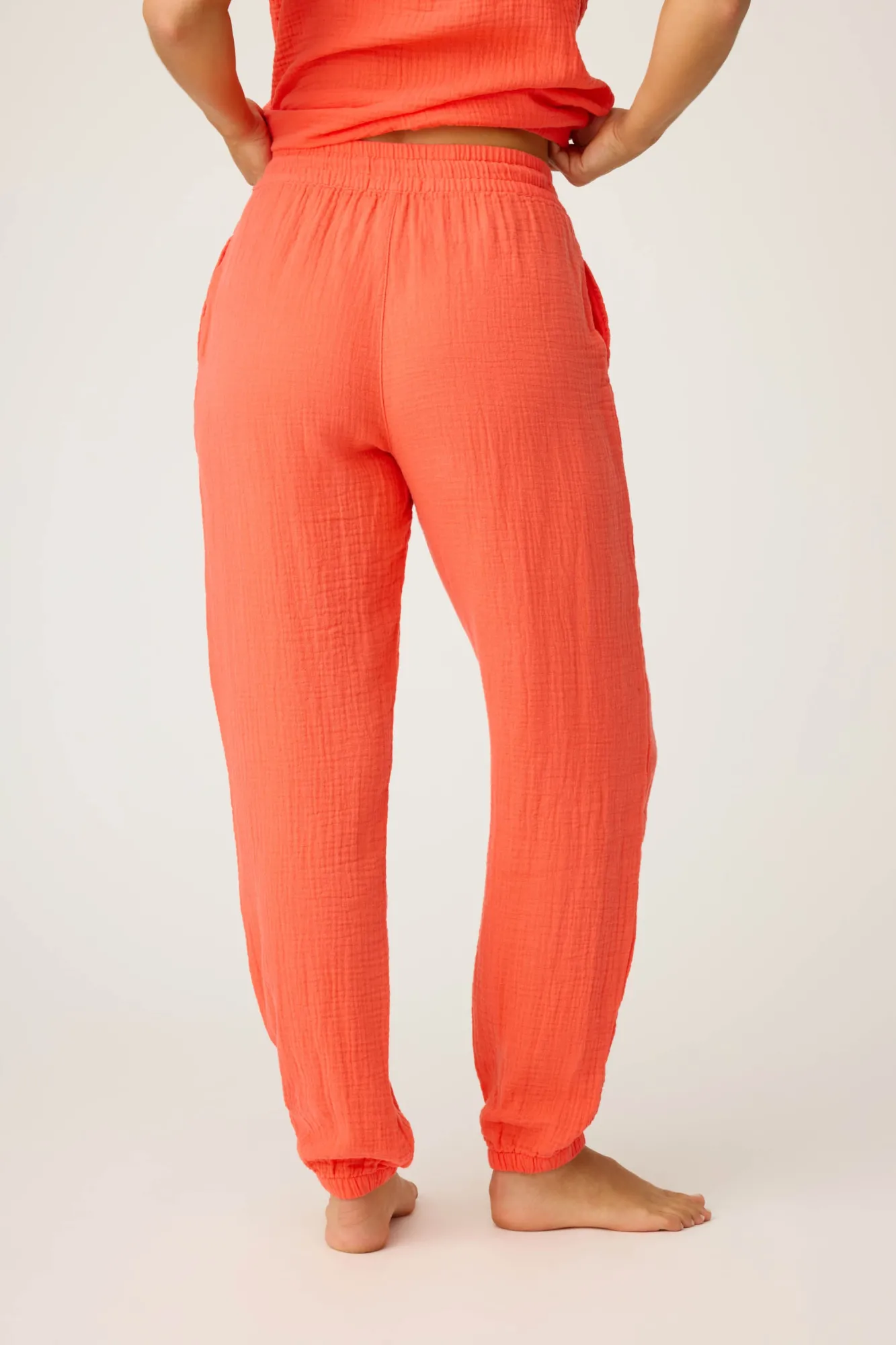 P.J. Salvage Bottoms | Cotton>Copacabana Gauze Banded Pant