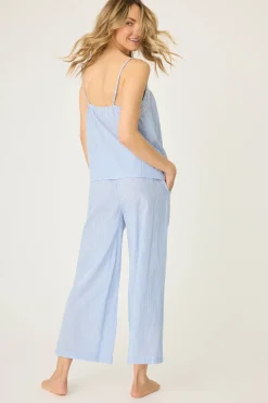 P.J. Salvage Loungewear | Loungewear>Dainty Daisy Crop Pant Lounge Set