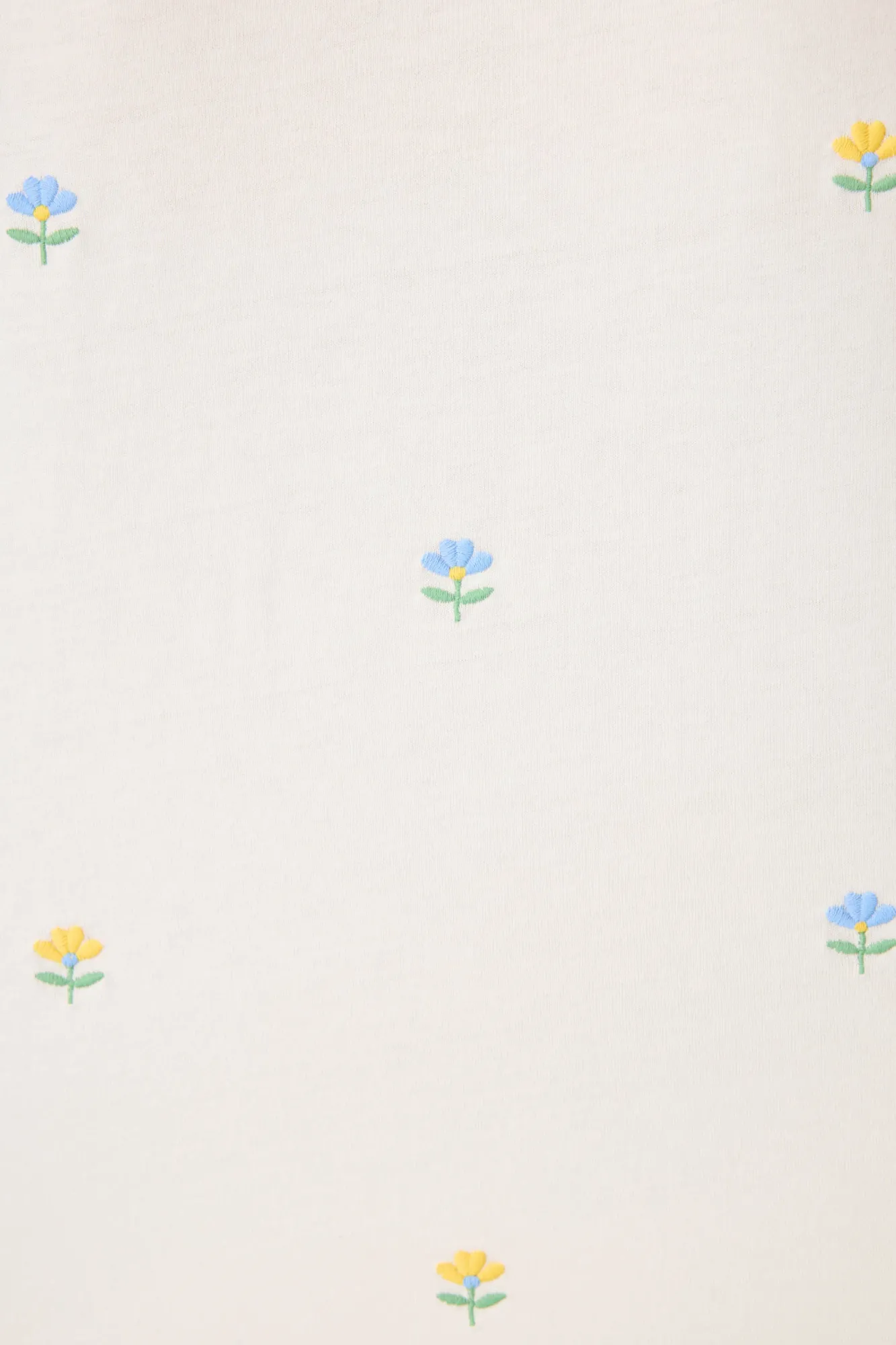 P.J. Salvage Tops | Florals & Botanicals>Dainty Daisy Embroidered Short Sleeve Top
