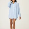 P.J. Salvage Loungewear | Loungewear>Dainty Daisy Long Sleeve Night Shirt