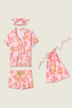 P.J. Salvage Pj Sets | Pj Sets>Electric Summer 4-Piece Set