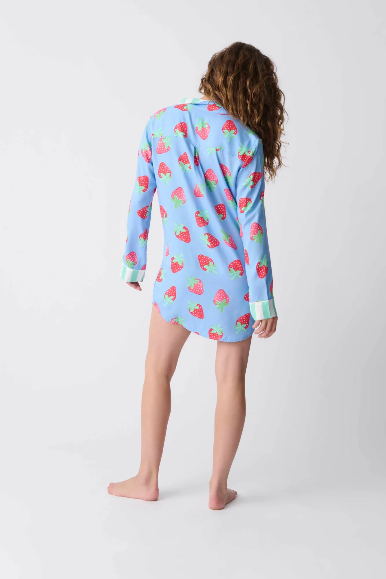 Women P.J. Salvage Robes & Nightshirts | Sweets & Treats>Farmer's Market Strawberry Nightshirt