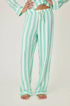 P.J. Salvage Bottoms | Stripes>Farmer's Market Striped Open Leg Pants