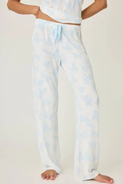 P.J. Salvage Bottoms | Modal>Forever Dreams Butterfly Open Leg Pants
