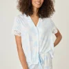 P.J. Salvage Tops | Modal>Forever Dreams Butterfly Short Sleeve PJ Top