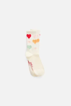 P.J. Salvage Socks | Hearts>Hearts Ribbed Crew Socks