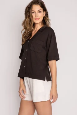P.J. Salvage Tops | Terry>Jammie Essentials Short Sleeve Top