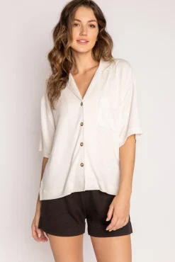 P.J. Salvage Tops | Terry>Jammie Essentials Short Sleeve Top