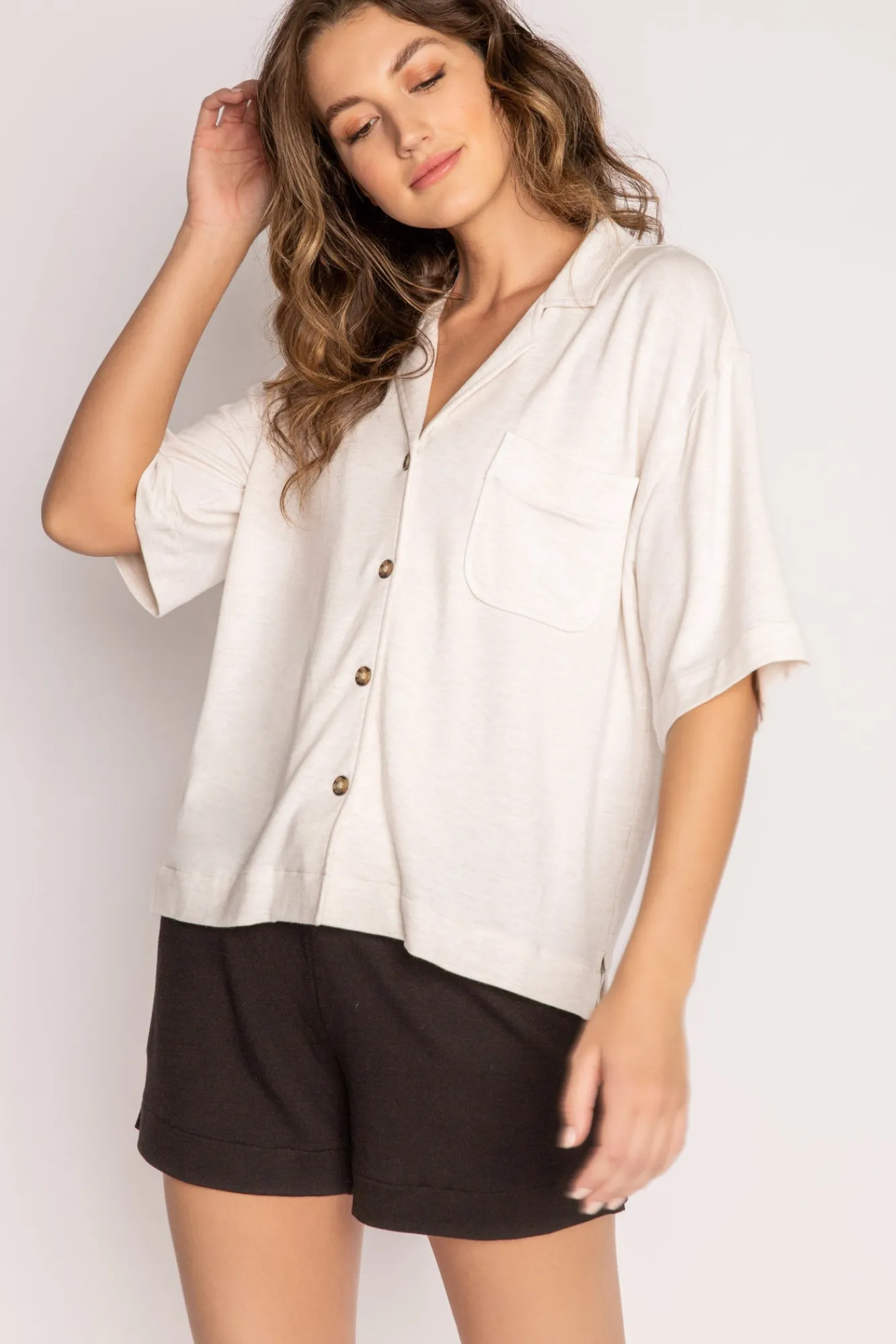 P.J. Salvage Tops | Terry>Jammie Essentials Short Sleeve Top