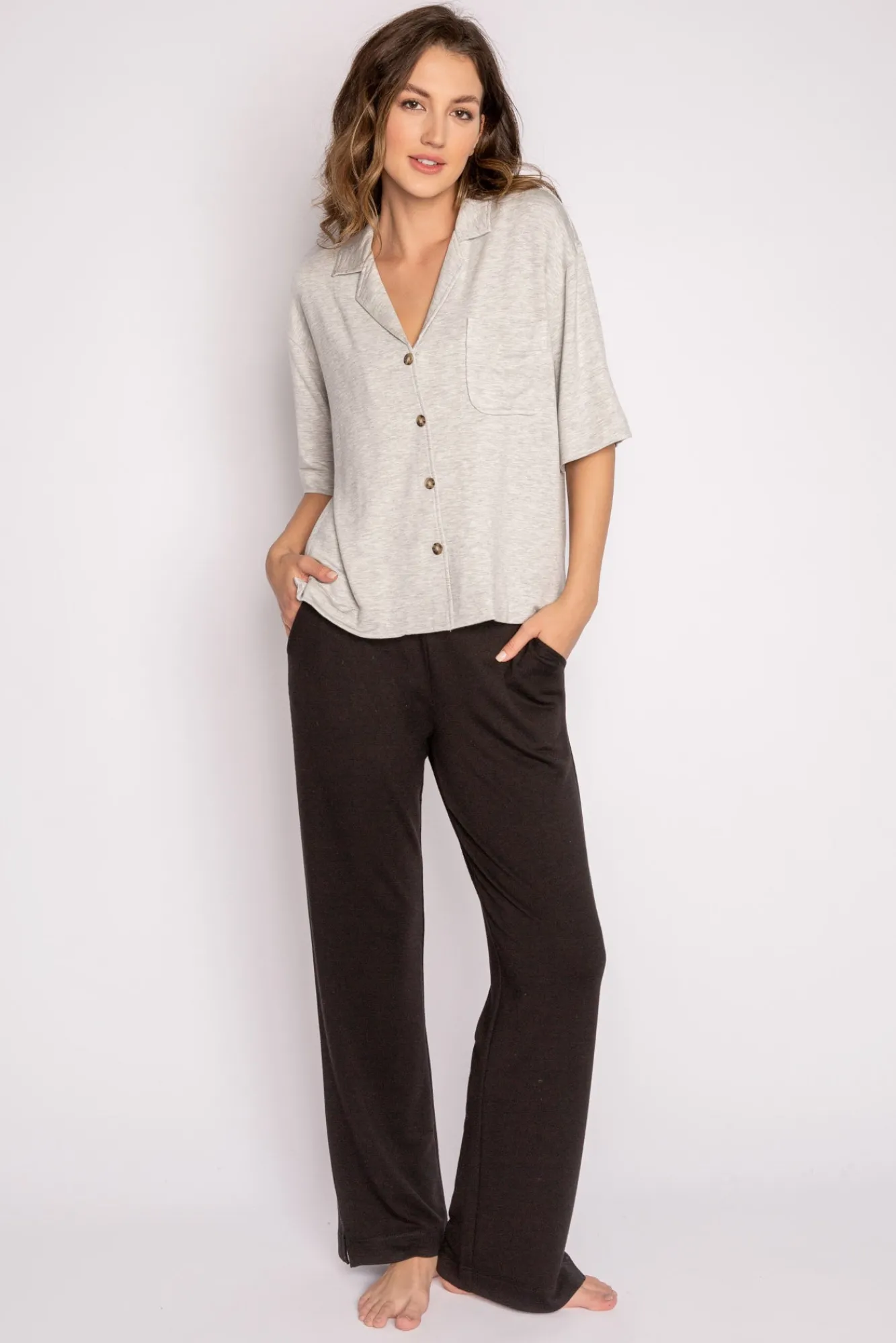 P.J. Salvage Terry | All-season Fabrics>Jammie Essentials Short Sleeve Top