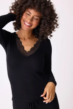 P.J. Salvage Tops | Modal>Lacey Basics Long Sleeve Top