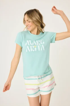 P.J. Salvage Loungewear | Loungewear>Limes & Sunshine Graphic "Margarita" T-Shirt
