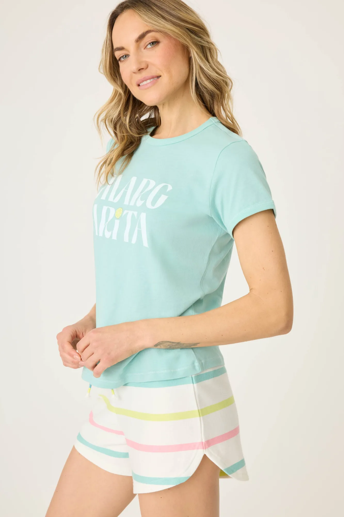P.J. Salvage Loungewear | Loungewear>Limes & Sunshine Graphic "Margarita" T-Shirt
