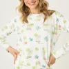 P.J. Salvage Tops | Coffee & Cocktails>Limes & Sunshine Long Sleeve Top