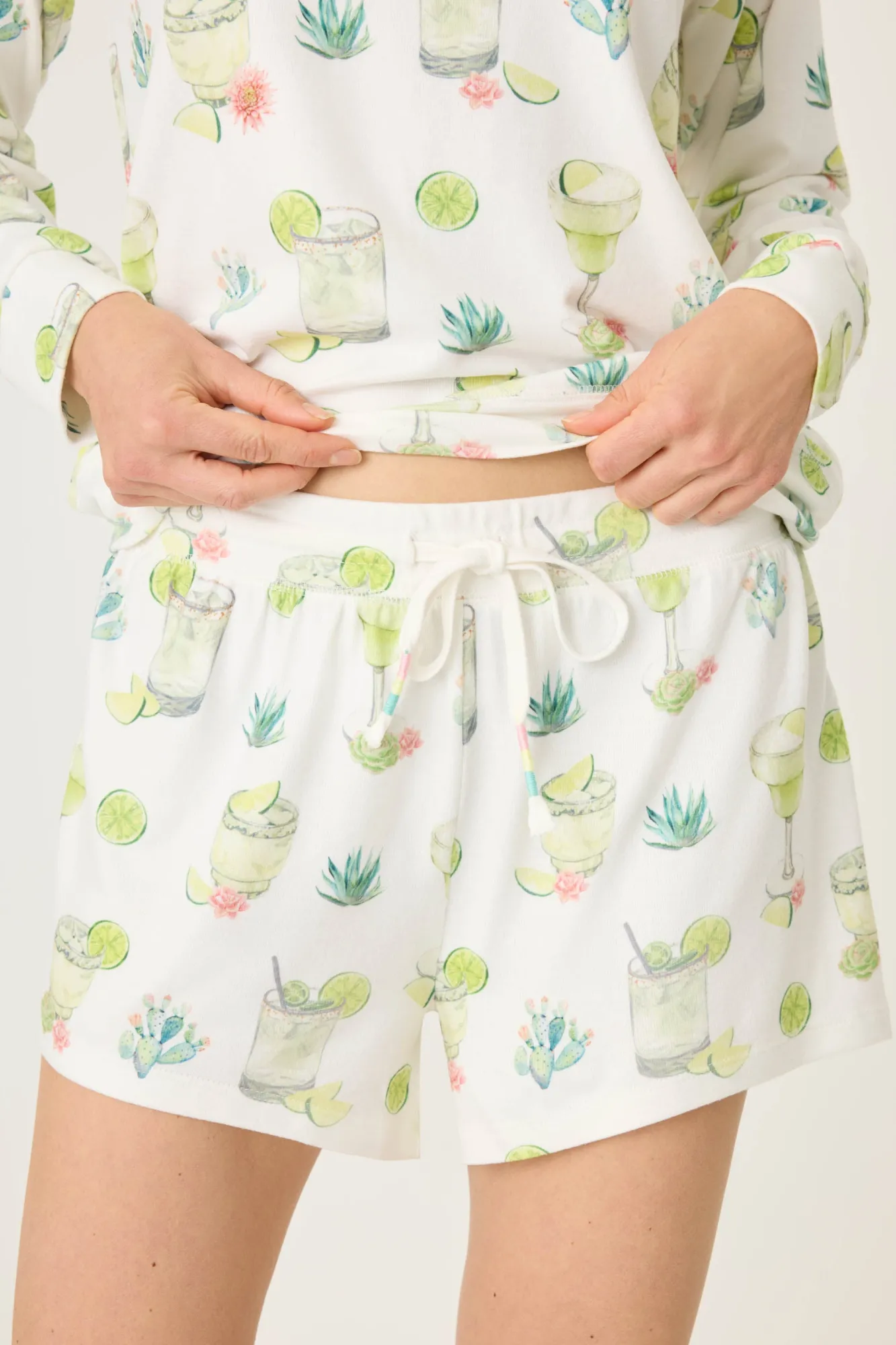 P.J. Salvage Bottoms | Coffee & Cocktails>Limes & Sunshine Shorts