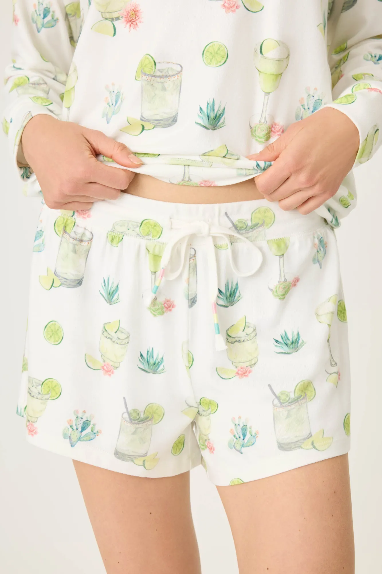 P.J. Salvage Bottoms | Coffee & Cocktails>Limes & Sunshine Shorts
