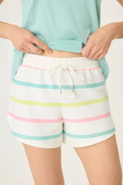 P.J. Salvage Bottoms | Stripes>Limes & Sunshine Striped Shorts