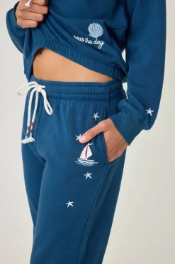 P.J. Salvage Loungewear | Loungewear>Maritime Lounge Banded Pant