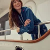 P.J. Salvage Loungewear | Loungewear>Maritime Lounge Embroidered Hoodie