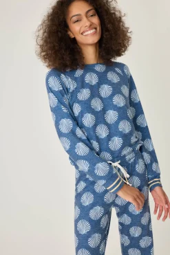 P.J. Salvage Loungewear | Loungewear>Maritime Lounge Shell Lounge Top
