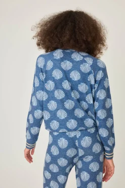 P.J. Salvage Loungewear | Loungewear>Maritime Lounge Shell Lounge Top