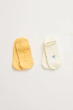 P.J. Salvage Socks | Cotton>Palm Tree 2-Pack Half-Cushion Socks