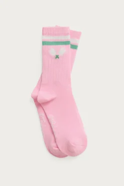 P.J. Salvage Socks | Cotton>Pickleball Ribbed Crew Socks