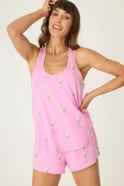 Women P.J. Salvage Tops | Coffee & Cocktails>Playful Prints Drinks Tank Top